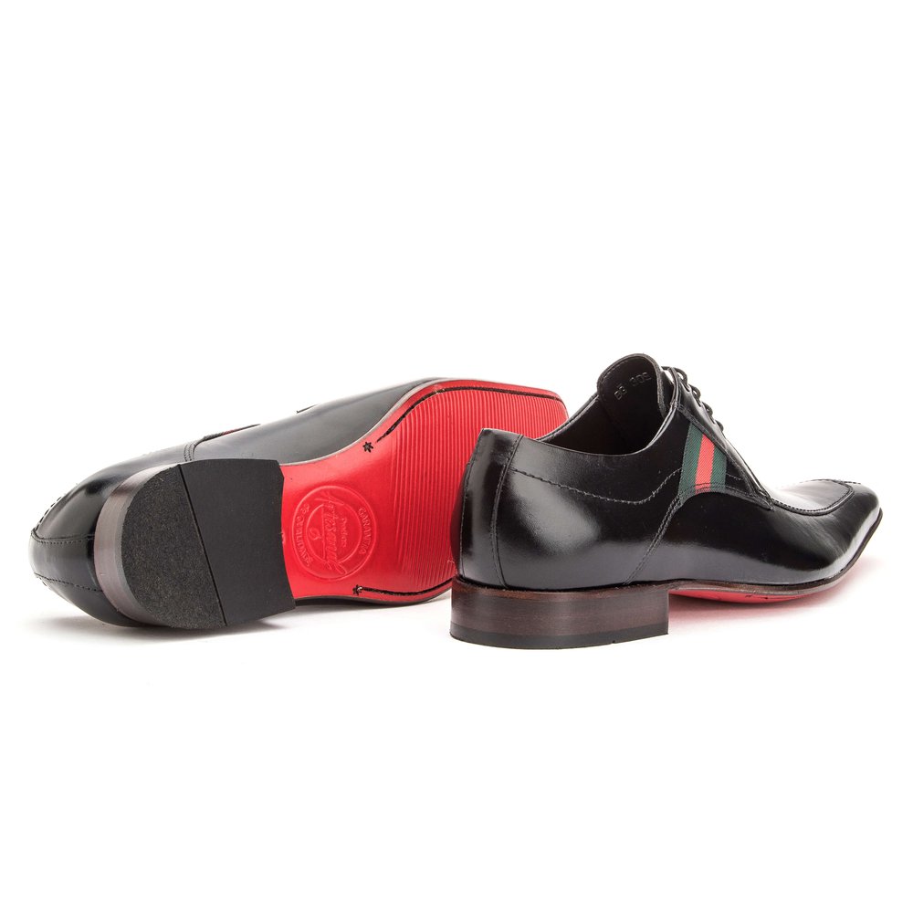 Sapato Social Derby Couro Cromo Preto - GIB309CRMPTO