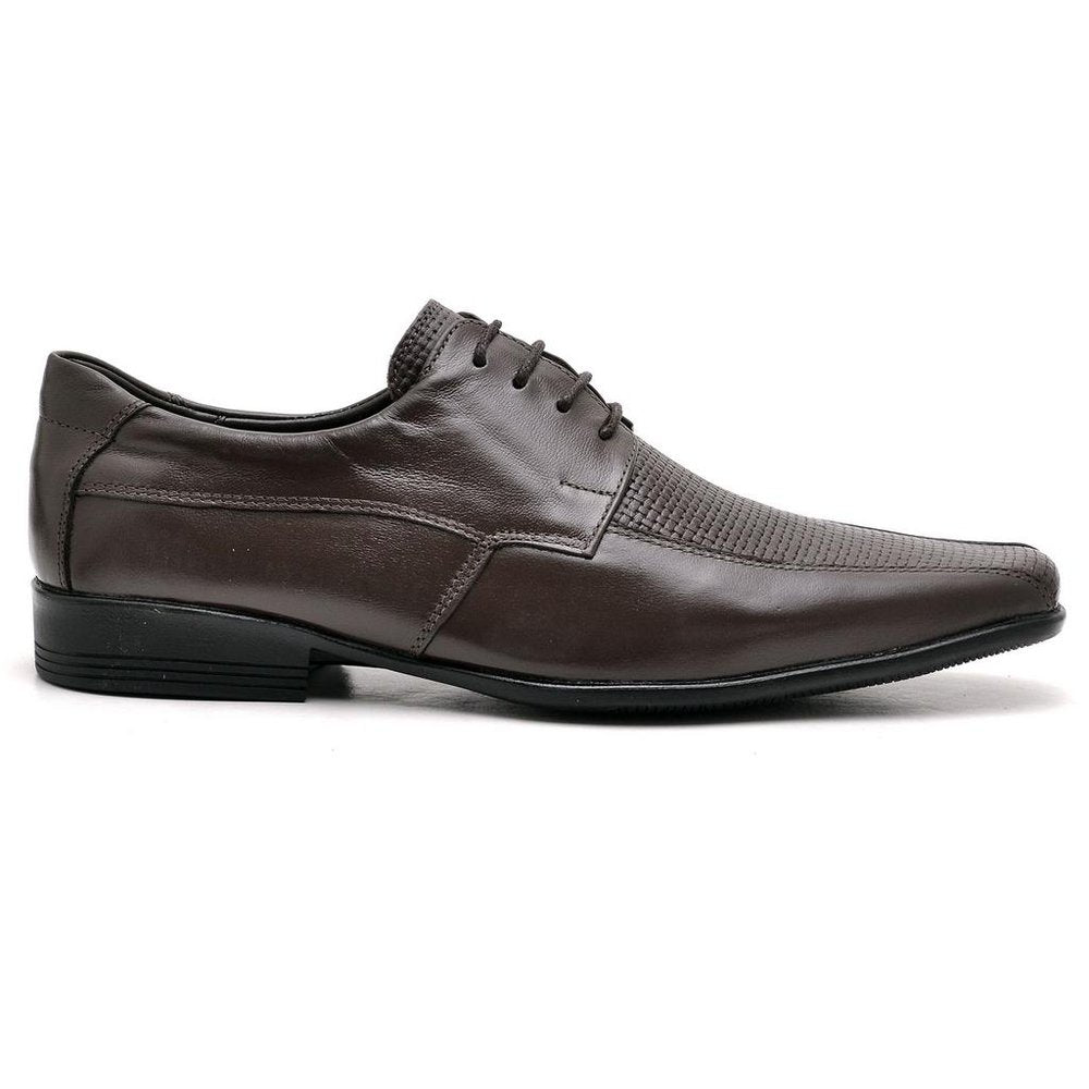 Sapato Casual Conforto Couro De Carneiro Café - RT0014MSTCFE