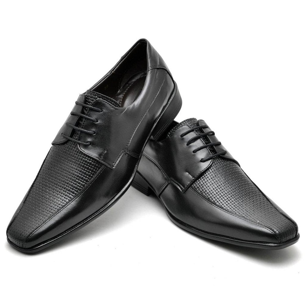Sapato Casual Conforto Couro De Carneiro Preto - RT0014MSTPTO