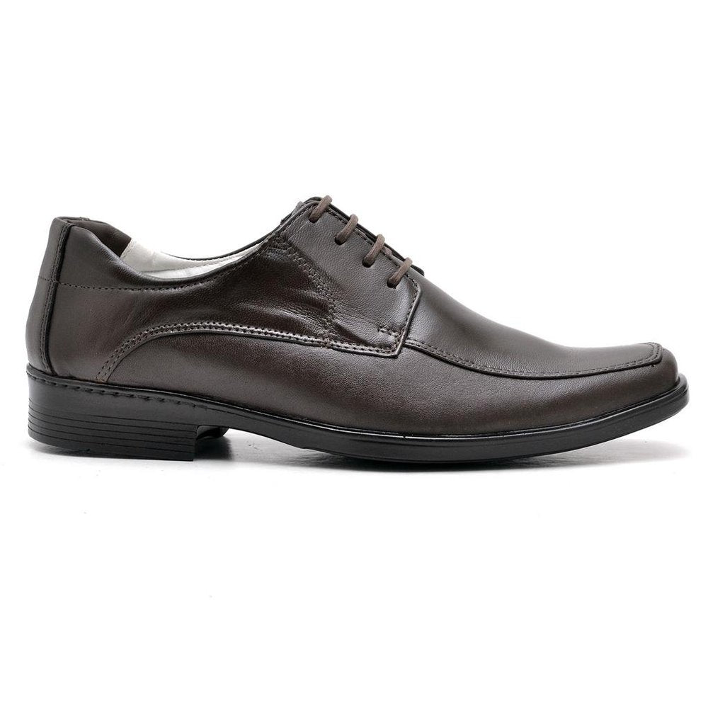 Sapato Casual Conforto Couro De Carneiro Café - RT0015MSTCFE
