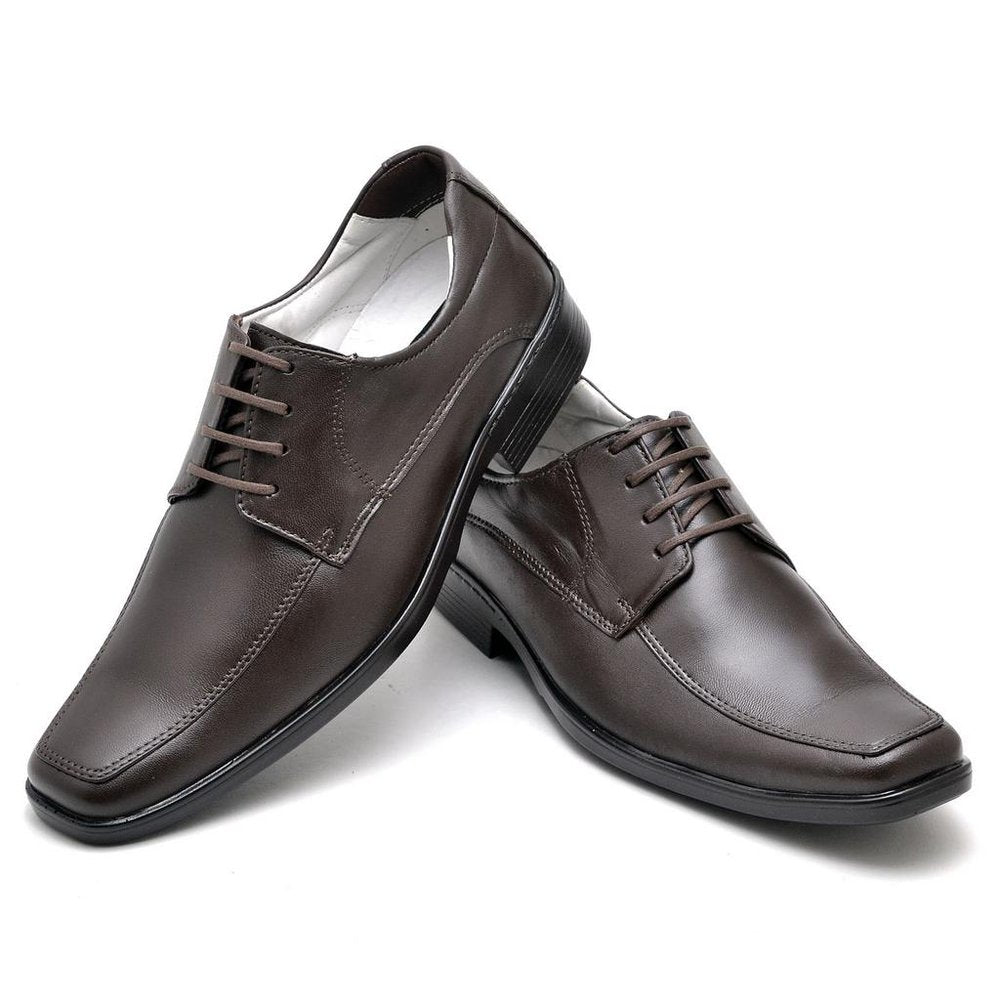 Sapato Casual Conforto Couro De Carneiro Café - RT0015MSTCFE