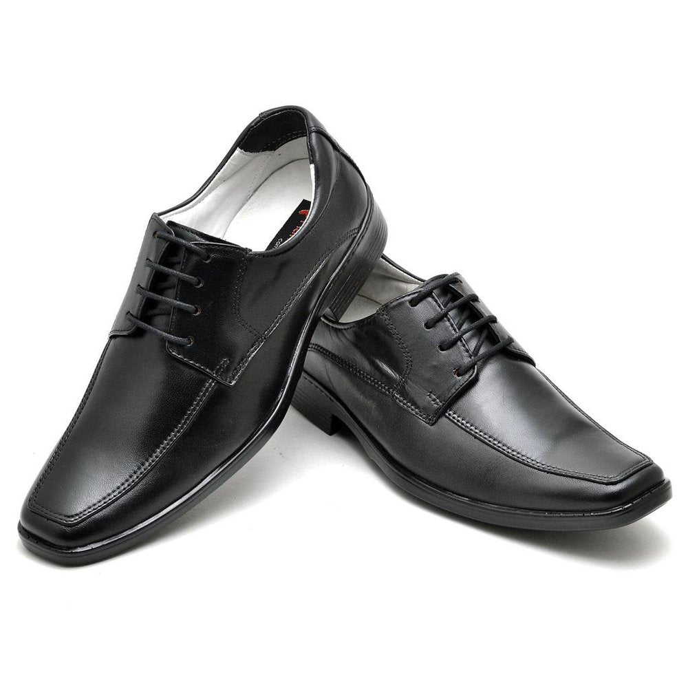 Sapato Casual Conforto Couro De Carneiro Preto - RT0015MSTPTO