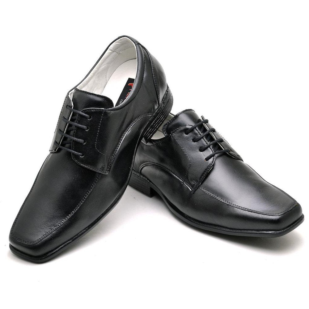 Sapato Casual Conforto Couro De Carneiro Preto - RT0020MSTPTO