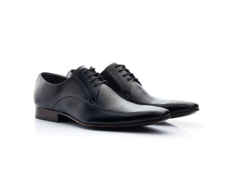 Sapato Social Masculino Couro Preto - Frete Grátis - GIB300NPAPTO