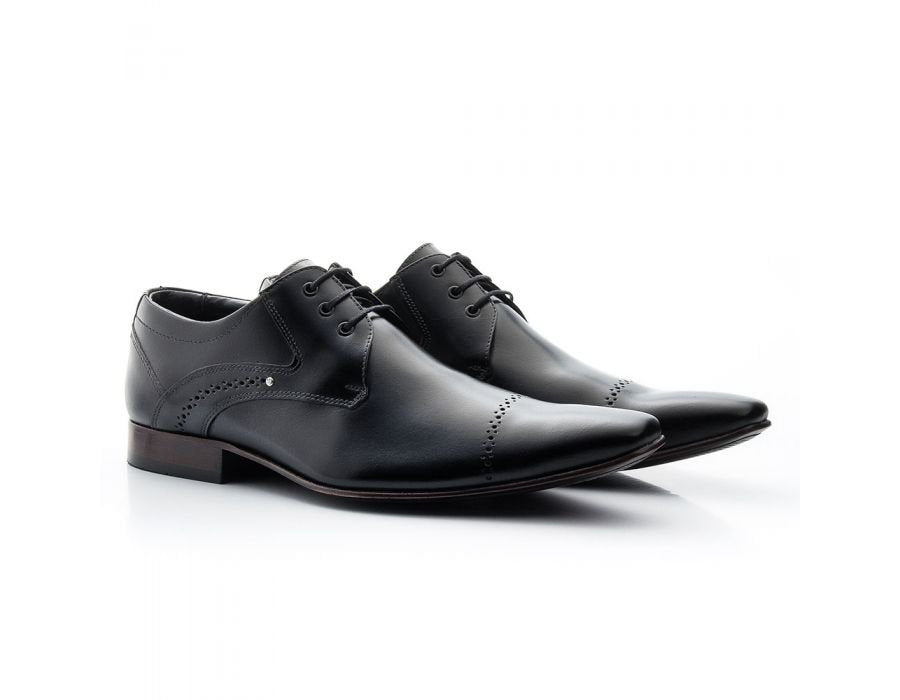 Sapato Social Masculino Couro Preto - GIB377NPAPTO