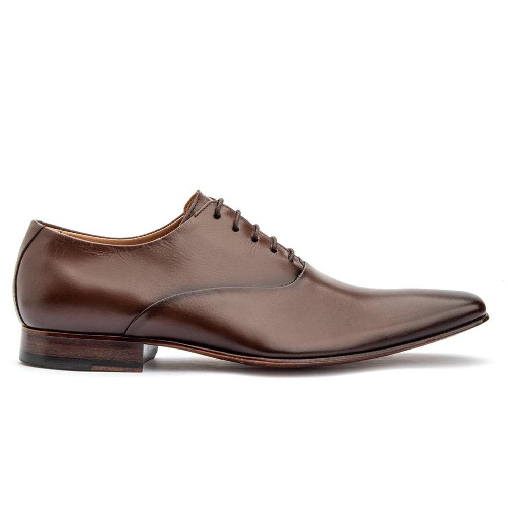 Sapato Oxford Masculino Solado De Couro Cromo Argentino Marrom - GIB327CRMMOU